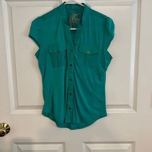 Teal/ green top